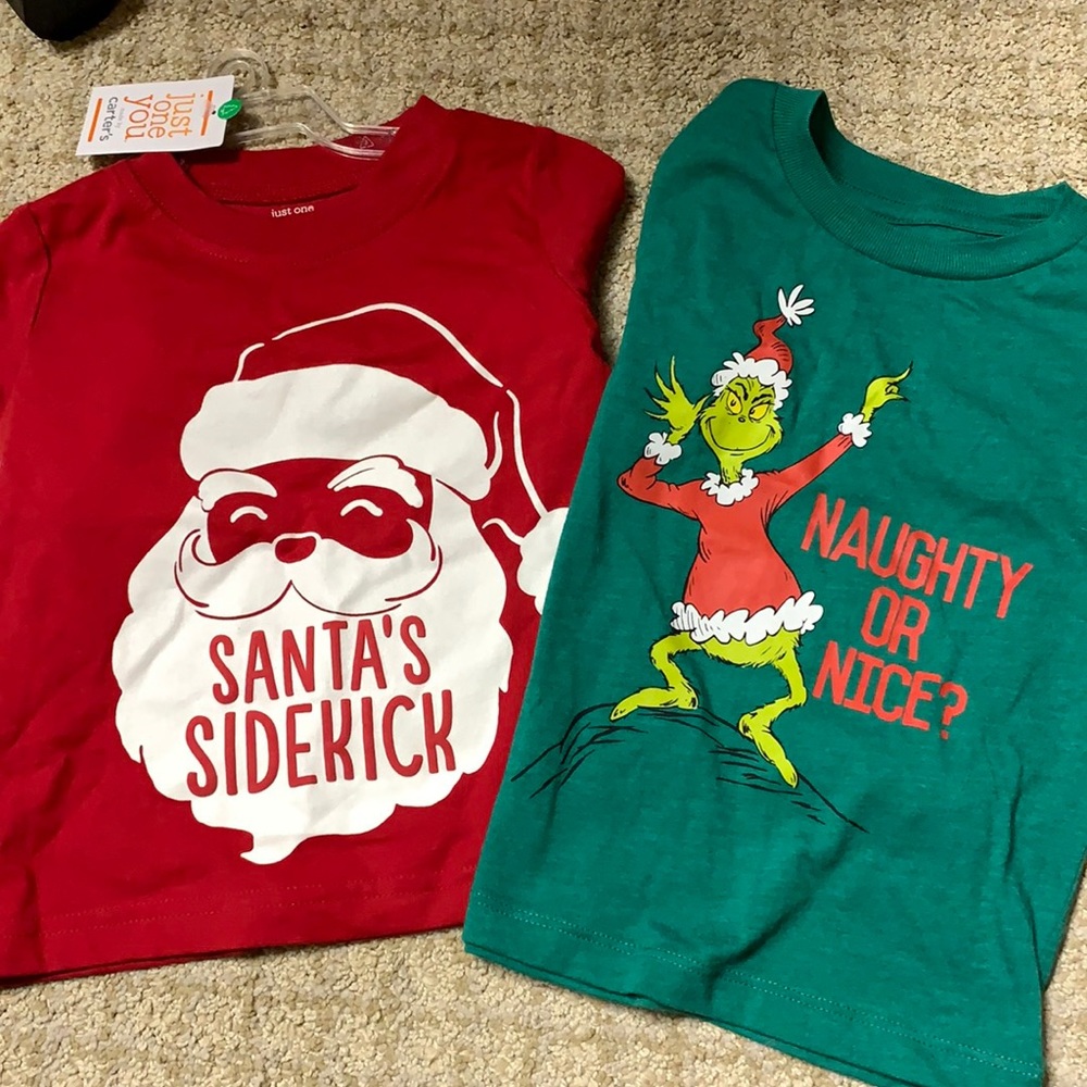 NWT- 18m Christmas shirts